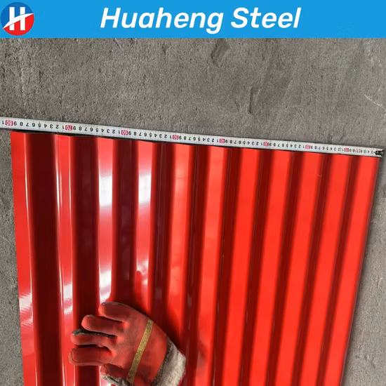 28 Gauge Dx51d com revestimento de cor de zinco pré-pintado Galvalume médios a quente/Metal galvanizado Gi PPGI SGCC Telhado corrugado Ferro Folha de bobina de aço Preço