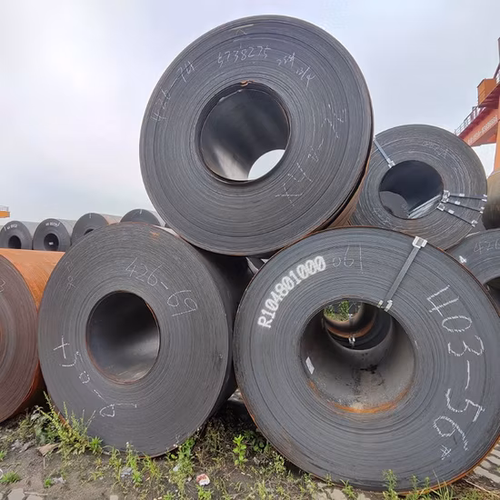 Bobina de chapa de aço carbono laminada a alta temperatura Q195/Q215/Q235/Q255/Q275/Q355/Ss400